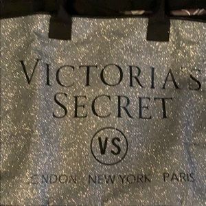 Victoria’s Secret Silver Glitter weekend bag